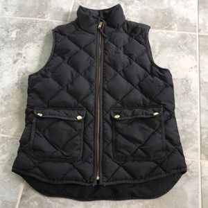 Jcrew black puffer vest